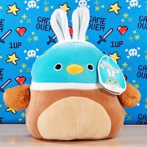 Squishmallow Daksa the Mallard w/ Bunny Ears UltraSoft Easter Holiday Plush NWT